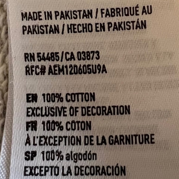 American Eagle USA Sweatshirt Blue & Gray Crew Neck, Size Medium - Picture 12 of 12